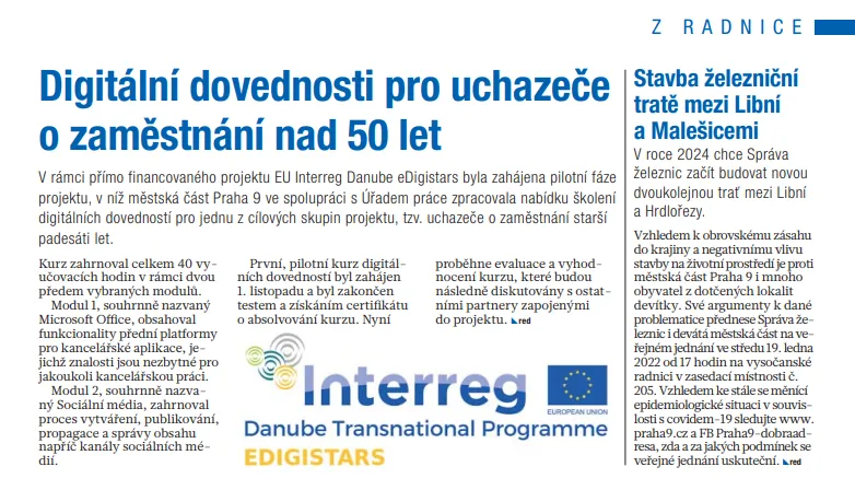 Devítka: Digitální dovednosti pro uchazeče o zaměstnání nad 50 let
