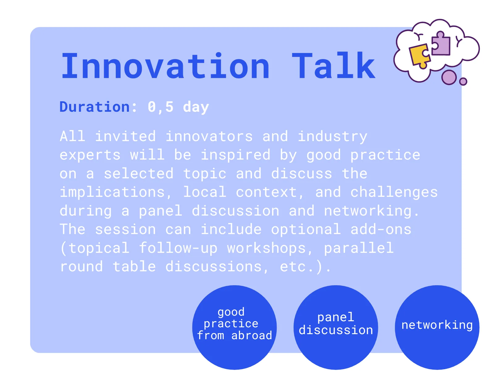 Our flagship sessions 4
